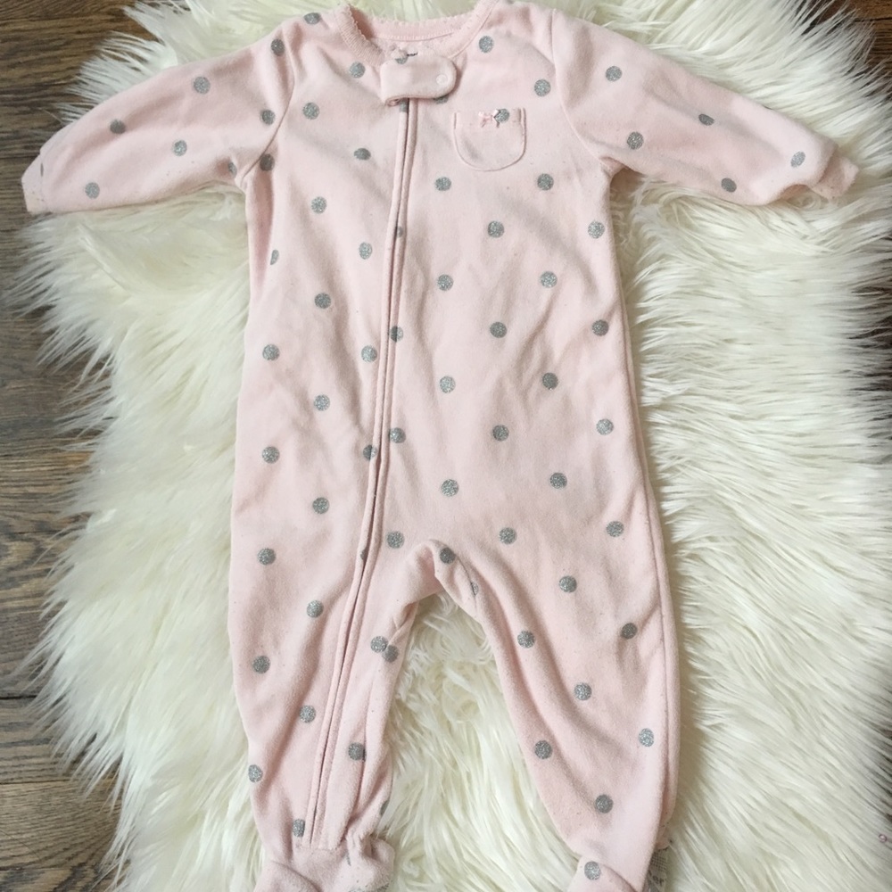 Carter’s Baby Girl 12 month Fleece Pajamas